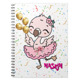 Cuaderno Linda Bailarina de Flamenco Rosa  