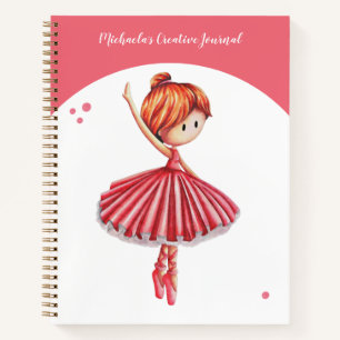 Cuaderno Linda Bailarina Rosa Niña