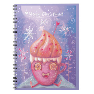 Cuaderno linda casa de Navidad