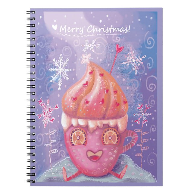 Cuaderno linda casa de Navidad (Frente)