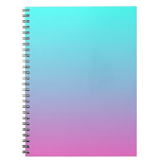 Cuaderno linda niñita oscura sirena rosa turquesa agua azul
