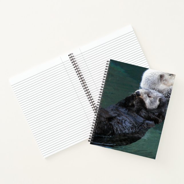 Cuaderno Linda Nutria Marina Bañándose (Interior)