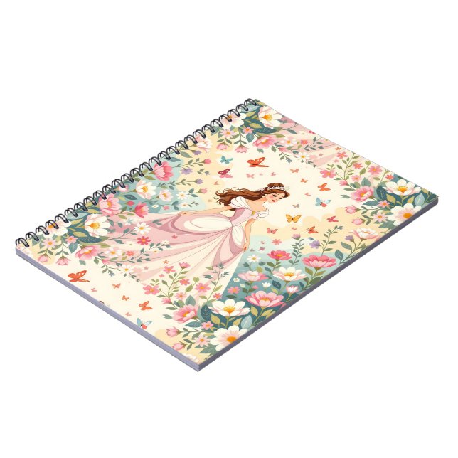 Cuaderno Linda princesa con mariposas (Lado Izquierdo)