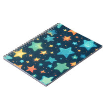 Lindas estrellas brillantes en azul