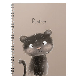 Cuaderno Lindo Animal Pantera Dulce