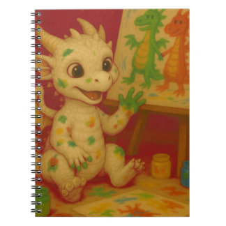 Cuaderno lindo bigeye blanco bebe helado dragón dedo-dolor