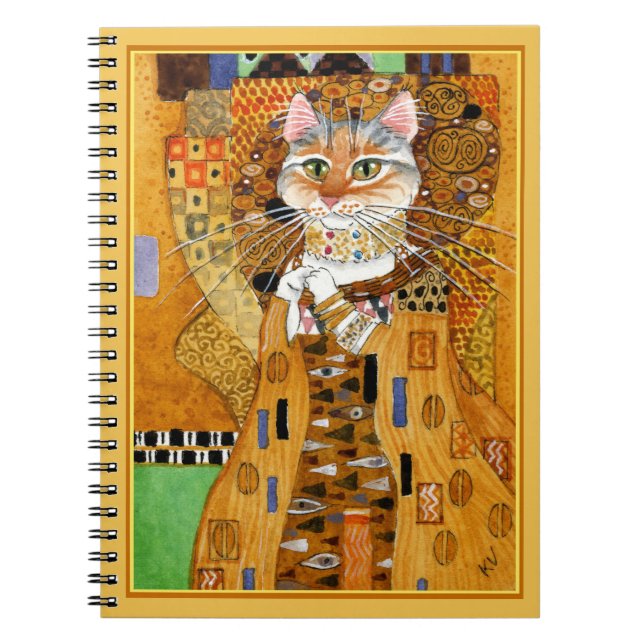 Cuaderno lindo de la parodia del gato de Gustavo (Frente)