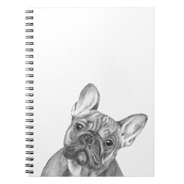 Cuaderno lindo del bulldog francés (Frente)