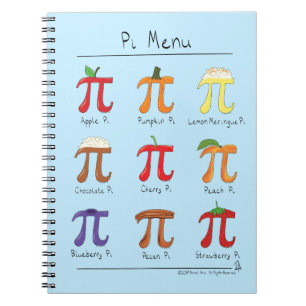 Cuaderno lindo del día de la matemáticas pi del