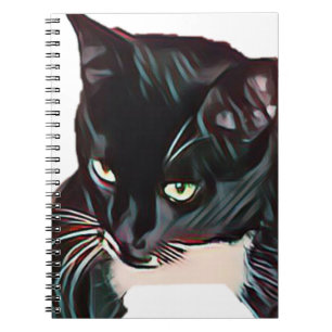 Cuaderno lindo del gato negro