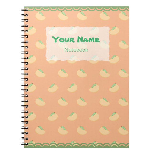 Cuaderno lindo del modelo del mango (Frente)