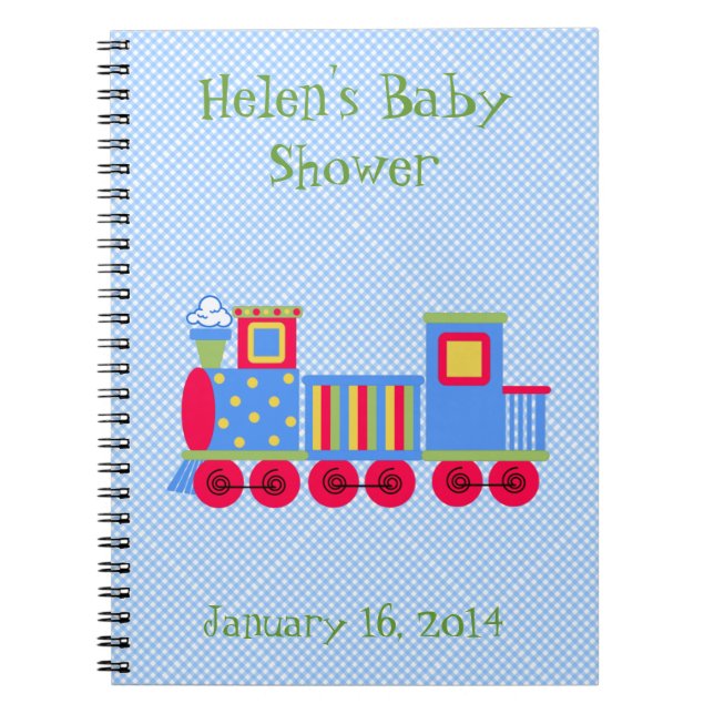Cuaderno lindo del personalizado de Baby Shower (Frente)