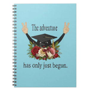 Cuaderno Lindo Gorro de Graduación Floral   La Aventura Com