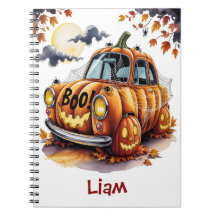 Lindo Jack O Lantern Calabaza Coche Espeluznante d