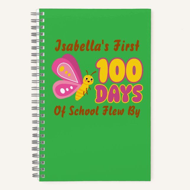 Cuaderno Lindo Mis Primeros !00 Días De Escuela Pasaron Vol (Anverso)