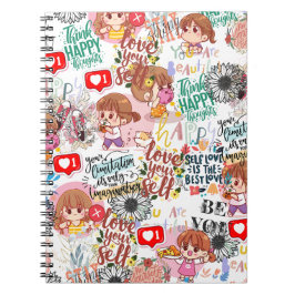 Cuaderno Lindo Motivacional – Cita Positiva Kawaii 