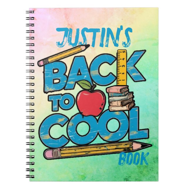 Cuaderno Lindo niño de vuelta a la escuela  (Frente)