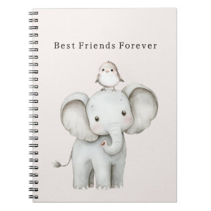 Cuaderno Lindo pájaro elefante  