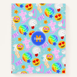 Cuaderno lindo patrón de pegatinas kawaii me encanta el vol