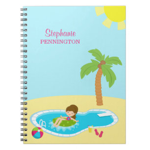 Cuaderno lindo personalizado de los chicas de