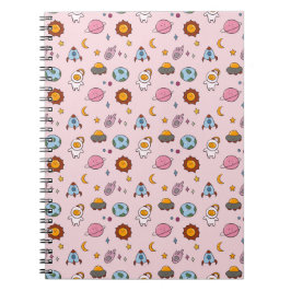 Cuaderno Lindo Planeta Pequeño Dibujado a Mano