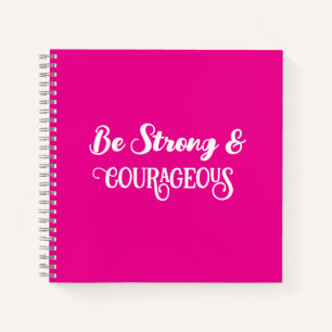 Cuaderno Lindo Rosa Caliente Fuerte y Valiente Simple