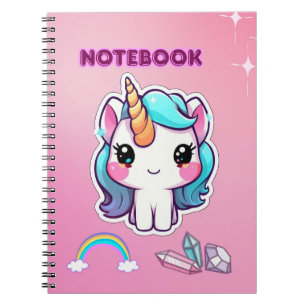 Cuaderno Lindo Unicornio Púrpura Adorable