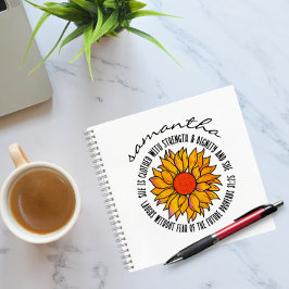 Cuaderno Lindo versículo bíblico de la escritura del giraso