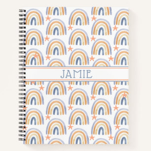 Cuaderno Lindos Arcoíris y Estrellas Personalizados en Acua