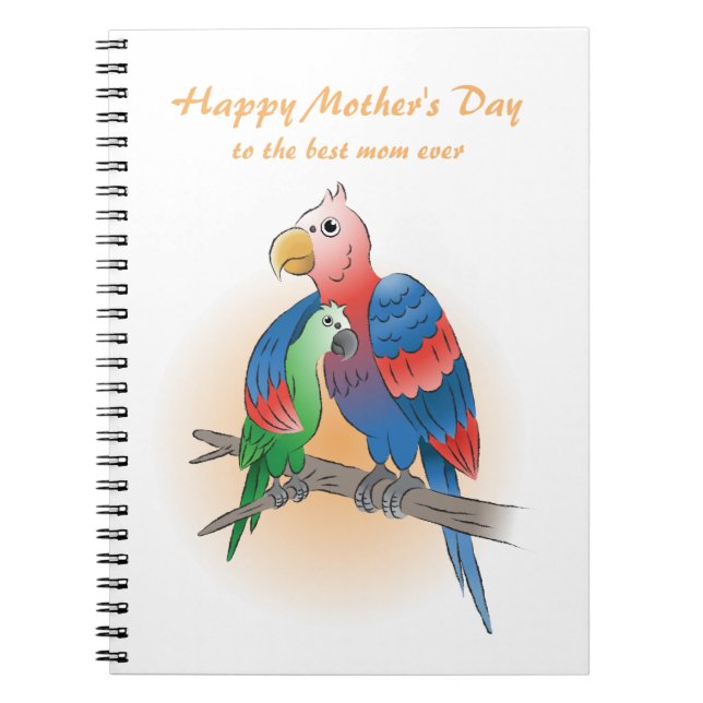 Cuaderno Lindos Loros Feliz Día de la Madre (Frente)