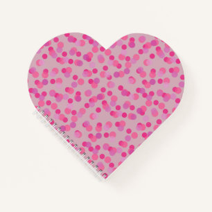 Cuaderno lindos lunares rosados