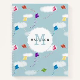 Cuaderno Lindos Volantines Multicolores Voladores Monograma