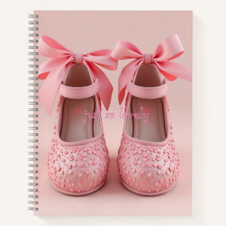 Cuaderno lindos zapatos rosados