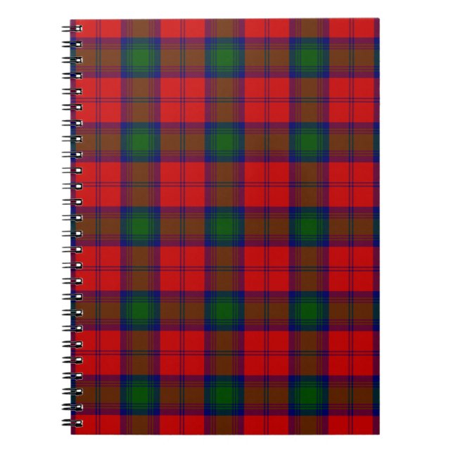Cuaderno Lindsay tartan green platillo rojo (Frente)