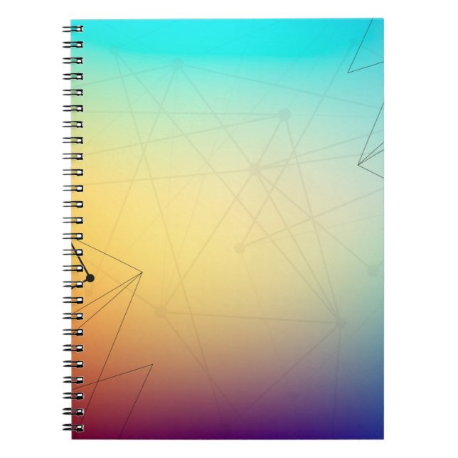 Cuaderno Línea abstracta de fondo (Frente)