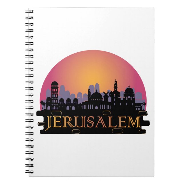 Cuaderno Línea aérea de la ciudad vieja de Jerusalén - Viaj (Frente)