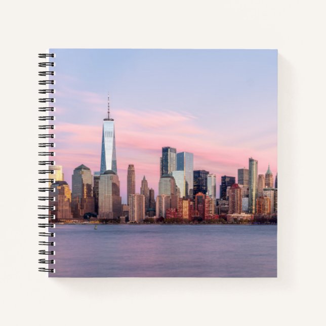 Cuaderno Línea aérea de la noche de Nueva York (Anverso)
