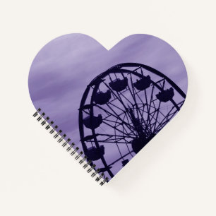 Cuaderno Línea aérea de la noria púrpura