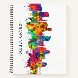 Cuaderno Línea aérea de Michigan Grand Rapids