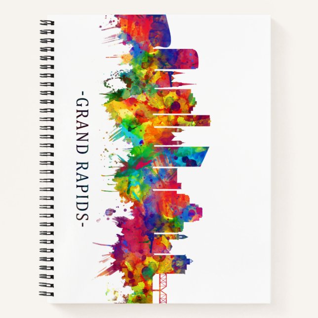 Cuaderno Línea aérea de Michigan Grand Rapids (Anverso)