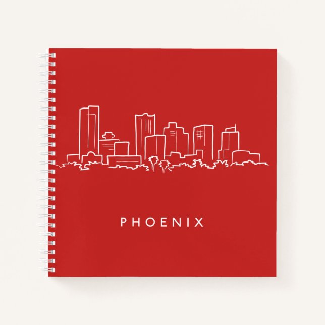 Cuaderno Línea aérea de Phoenix Arizona (Anverso)