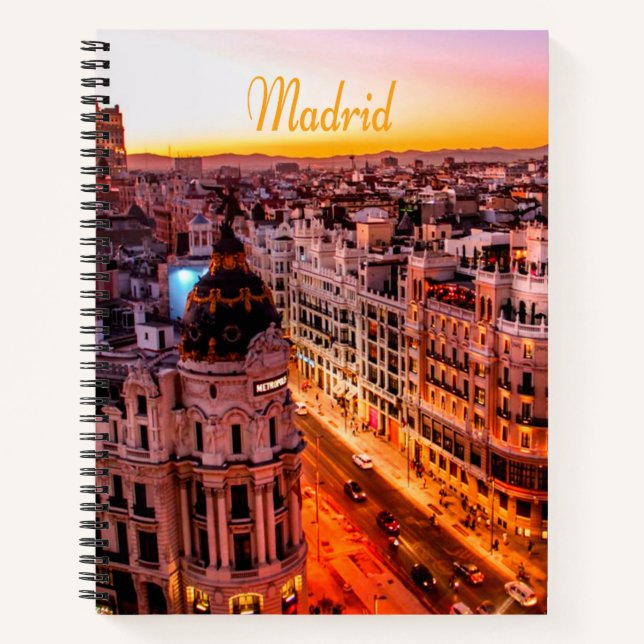 Cuaderno Línea aérea del Capitolio de Madrid (Anverso)