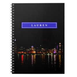 Cuaderno Línea aérea personalizada de Chicago