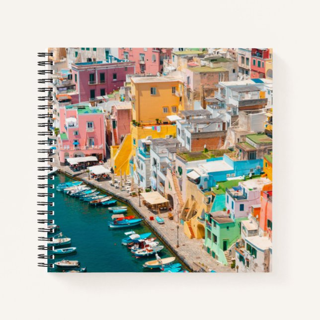 Cuaderno Línea costera | Nápoles Italia (Anverso)