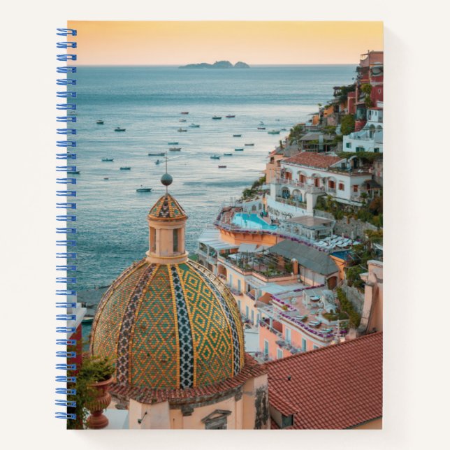 Cuaderno Línea costera | Positano, Costa Amalfitana, Italia (Anverso)