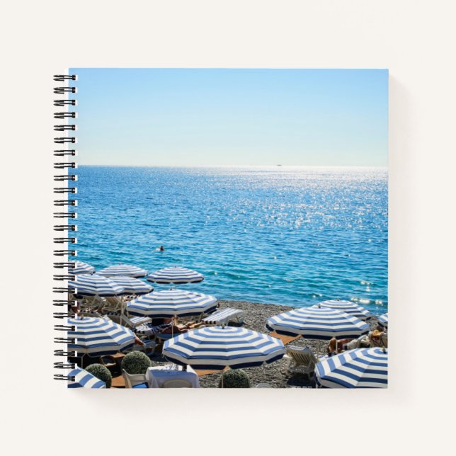 Cuaderno Línea costera | Riviera francesa, Niza Francia (Anverso)
