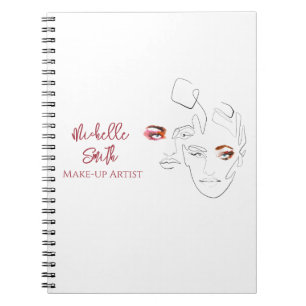 Cuaderno Línea de arte Moda maquillaje, maquillaje marca de