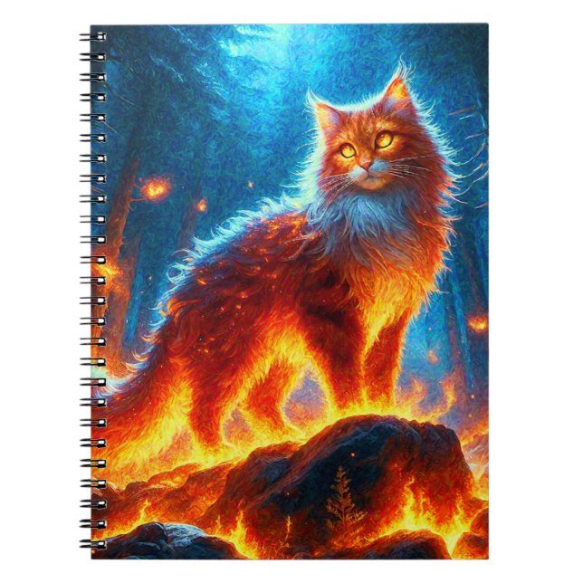 Cuaderno Línea de fuego encantada (Frente)