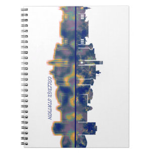 Cuaderno Línea de Skyline de la Estación de Colegio