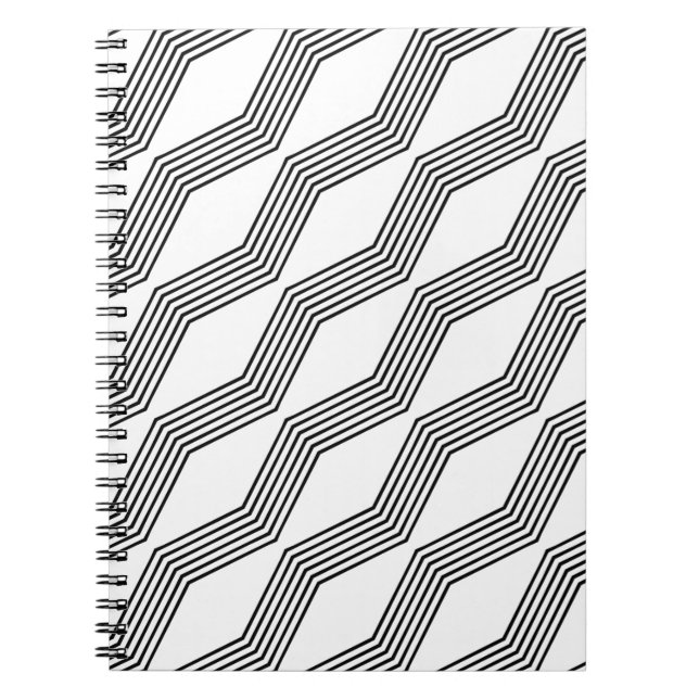 Cuaderno Línea diagonal angular (Frente)
